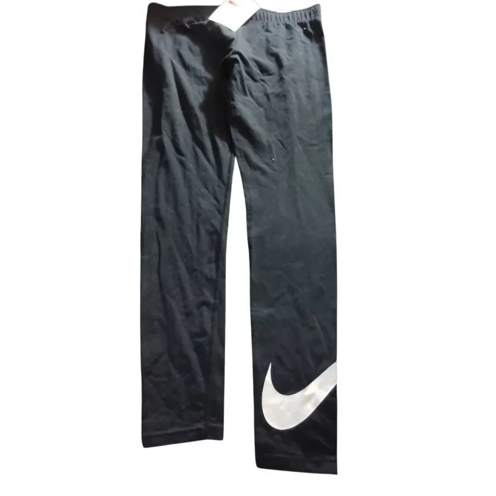 Nike Black Joggers with White Swoosh (114)